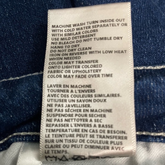 L'AGENCE Wanda Wide Leg High Rise Crop Uncut Hem Frisco Indigo Blue Wash Size 30 - Picture 10 of 11